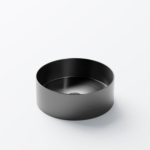 Brushed Gun Metal Mit Ablaufgarnitur