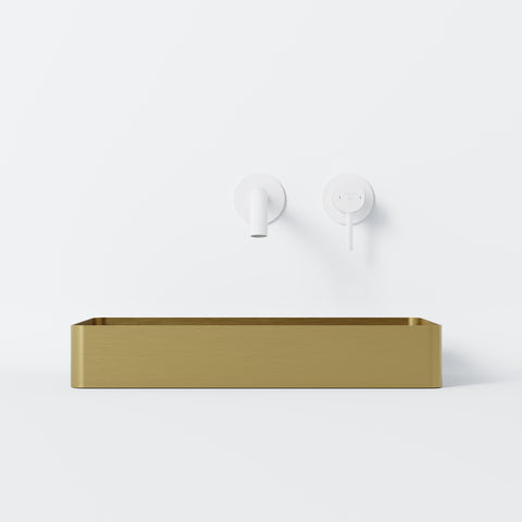 Brushed Gold Mit Ablaufgarnitur