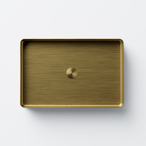 Brushed Gold Mit Ablaufgarnitur