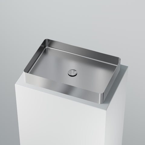 Brushed Steel Mit Ablaufgarnitur
