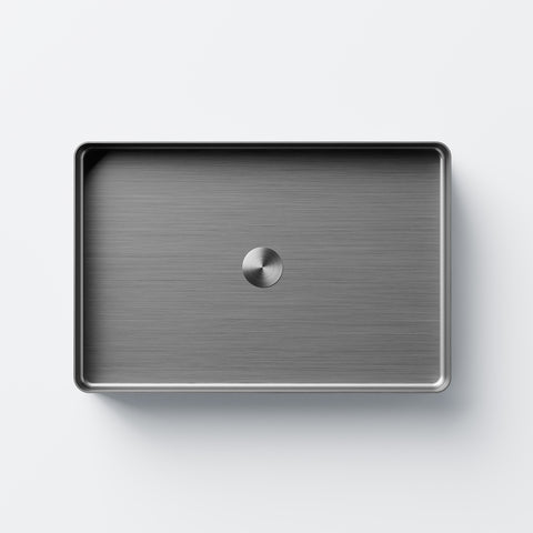 Brushed Steel Mit Ablaufgarnitur