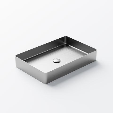 Brushed Steel Mit Ablaufgarnitur