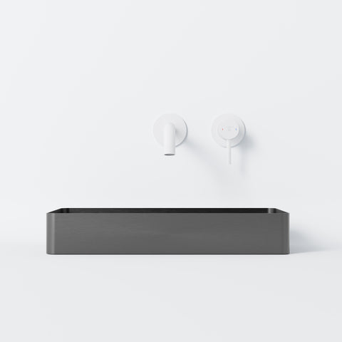 Brushed Gun Metal Mit Ablaufgarnitur