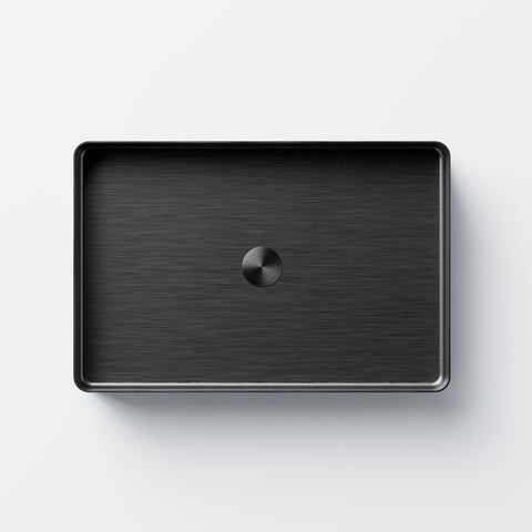 Brushed Gun Metal Mit Ablaufgarnitur