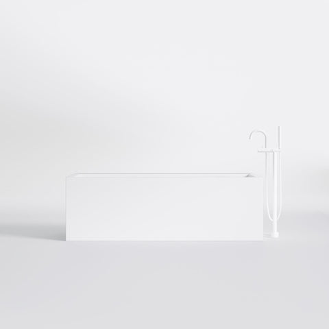 Matt White Mit Ablaufgarnitur