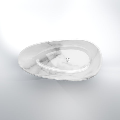 Light Marble Mit Ablaufgarnitur