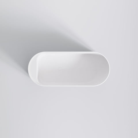 Matt White / Matt Black Mit Ablaufgarnitur