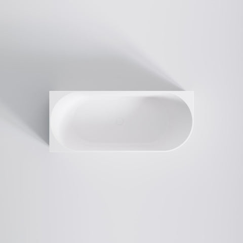 Matt White Mit Ablaufgarnitur