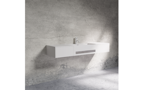 Solid Surface Waschtische und Wannen Matt White & Matt Black
