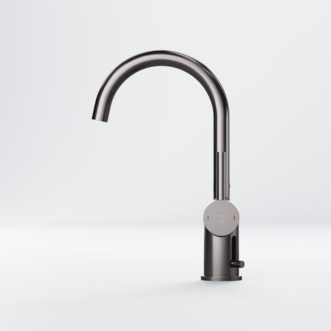 Brushed Gun Metal Mit Ablaufgarnitur
