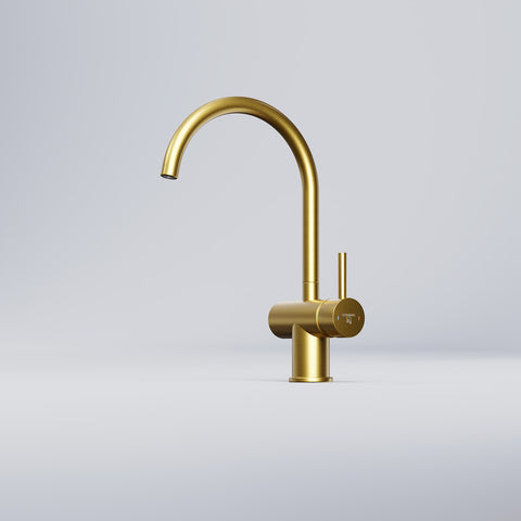 Brushed Gold Mit Ablaufgarnitur