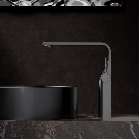 Brushed Gun Metal Ohne Ablaufgarnitur
