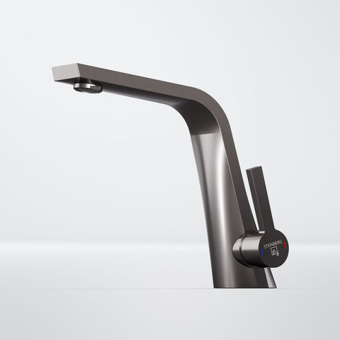 Brushed Gun Metal Mit Ablaufgarnitur