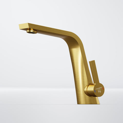 Brushed Gold Mit Ablaufgarnitur