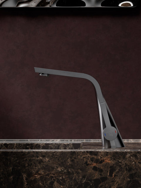Brushed Gun Metal Ohne Ablaufgarnitur