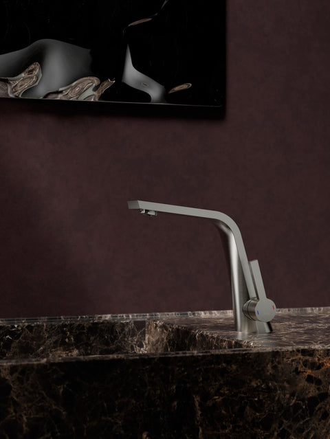 Brushed Nickel Ohne Ablaufgarnitur