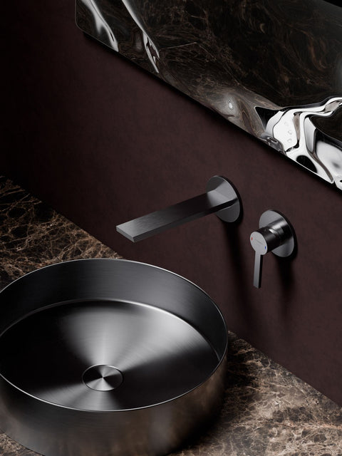 Brushed Gun Metal Ohne Ablaufgarnitur