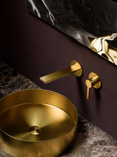 Brushed Gold Ohne Ablaufgarnitur