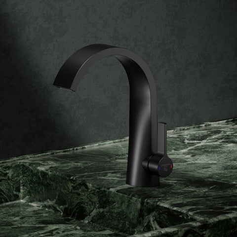 Matt Black Mit Ablaufgarnitur