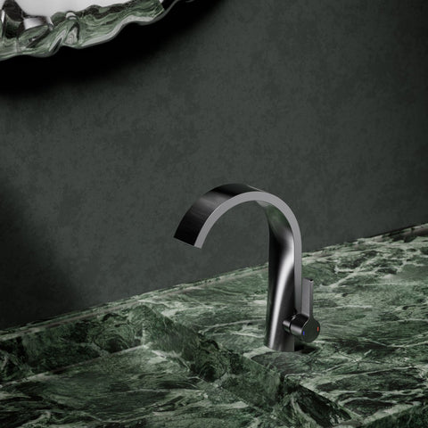 Brushed Gun Metal Ohne Ablaufgarnitur