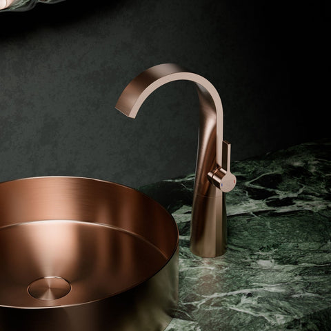 Brushed Copper Ohne Ablaufgarnitur