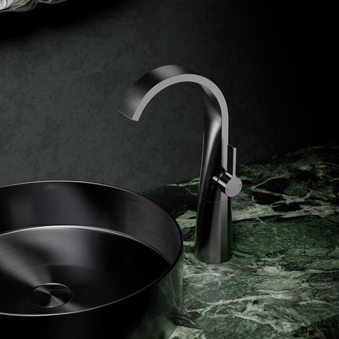 Brushed Gun Metal Ohne Ablaufgarnitur