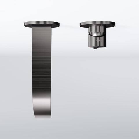 Brushed Gun Metal Ohne Ablaufgarnitur