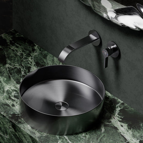 Brushed Gun Metal Ohne Ablaufgarnitur