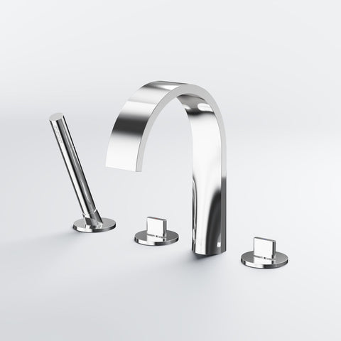 Series 280 4-hole deck mounted bath mixer