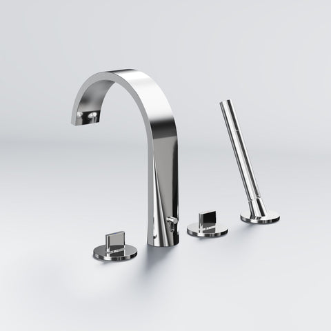 Series 280 4-hole deck mounted bath mixer