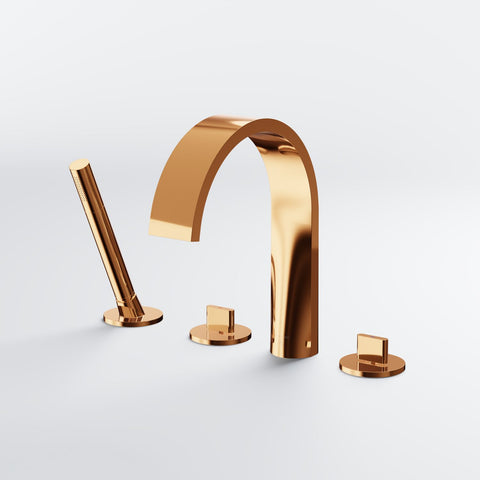 Series 280 4-hole deck mounted bath mixer