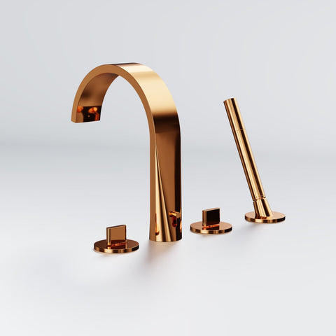 Series 280 4-hole deck mounted bath mixer