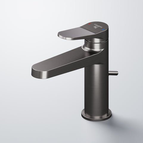 Brushed Gun Metal Mit Ablaufgarnitur