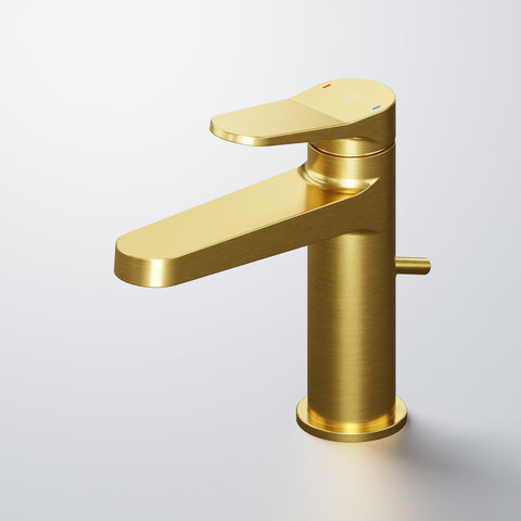 Brushed Gold Mit Ablaufgarnitur