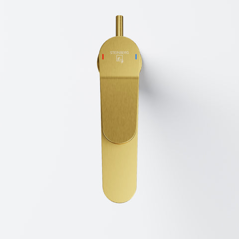 Brushed Gold Mit Ablaufgarnitur