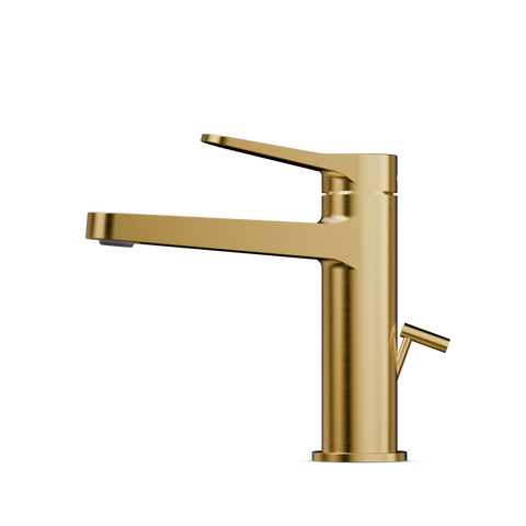 Brushed Gold Mit Ablaufgarnitur