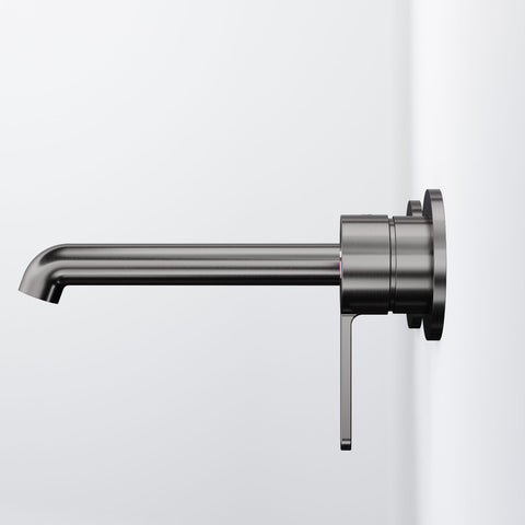 Brushed Gun Metal Ohne Ablaufgarnitur