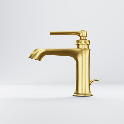 Brushed Gold Mit Ablaufgarnitur