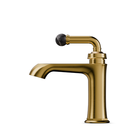 Brushed Gold / Nero Marquina Ohne Ablaufgarnitur