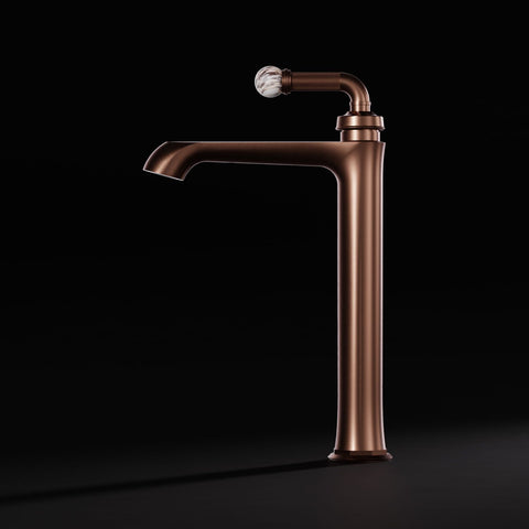 Brushed Copper / Calacatta Viola Ohne Ablaufgarnitur