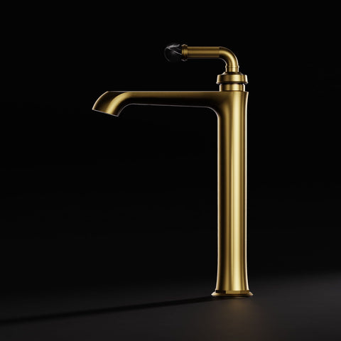 Brushed Gold / Nero Marquina Ohne Ablaufgarnitur