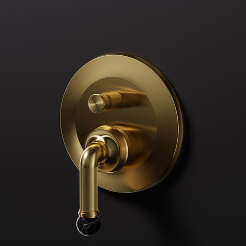 Brushed Gold / Nero Marquina