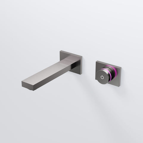 Brushed Gun Metal Ohne Ablaufgarnitur