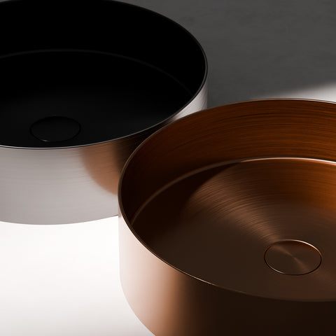 Brushed Copper Mit Ablaufgarnitur