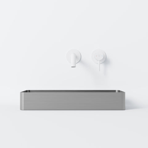 Brushed Steel Mit Ablaufgarnitur