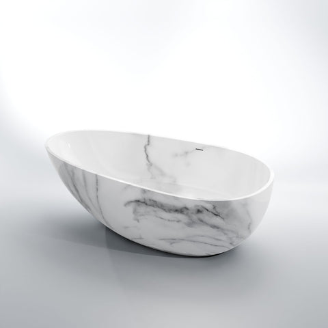 Light Marble Mit Ablaufgarnitur